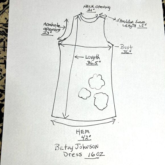 Betsy Johnson Dress Wm's 8 White Sheath Dress W/Embroidered Flowers Fully Lined - Picture 4 of 12